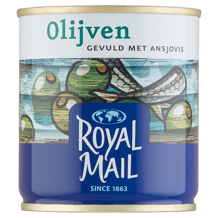 Royal Mail Olijven Gevuld met Ansjovis 200g