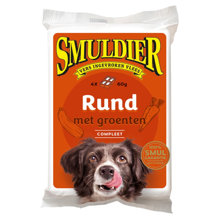 Smuldier Rund met Groenten 4 x 60g