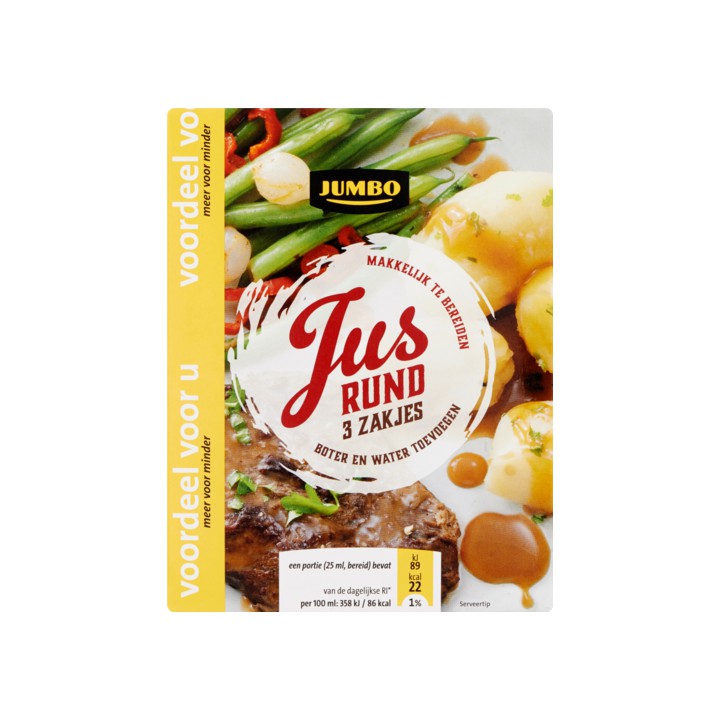 Jumbo Jus Rundvlees 3 x 18g