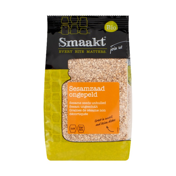 Smaakt Sesamzaad Ongepeld Biologisch 250g