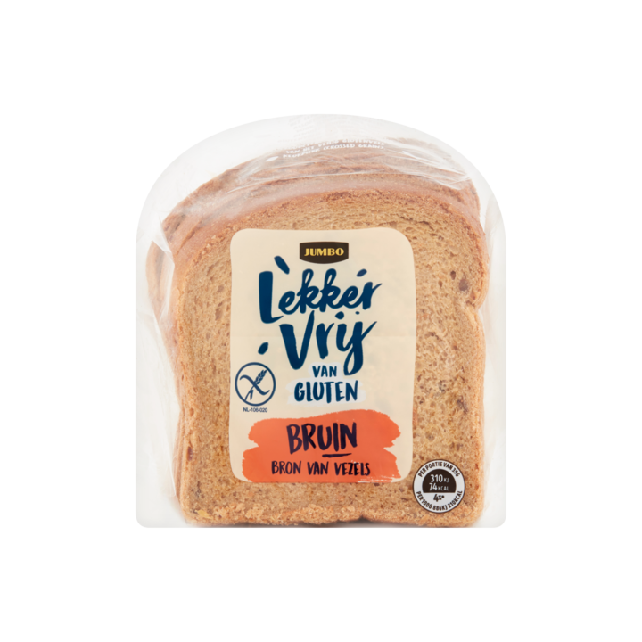 Jumbo - Lekker Vrij van Gluten Bruin Brood