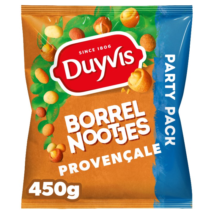 Duyvis Borrelnootjes Proven&amp;ccedil;ale Pinda Noten 450gr