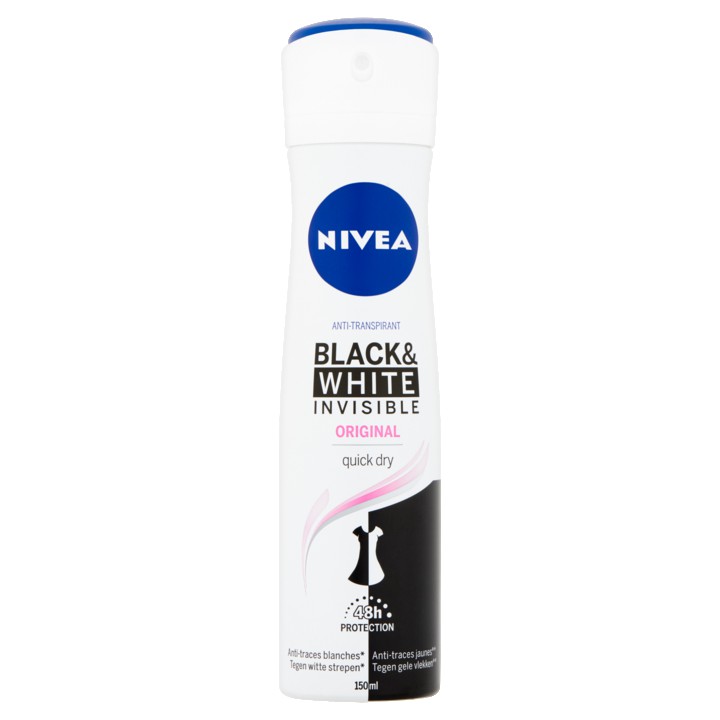 Nivea Anti-Transpirant Black &amp;amp; White Invisible Original 150ml