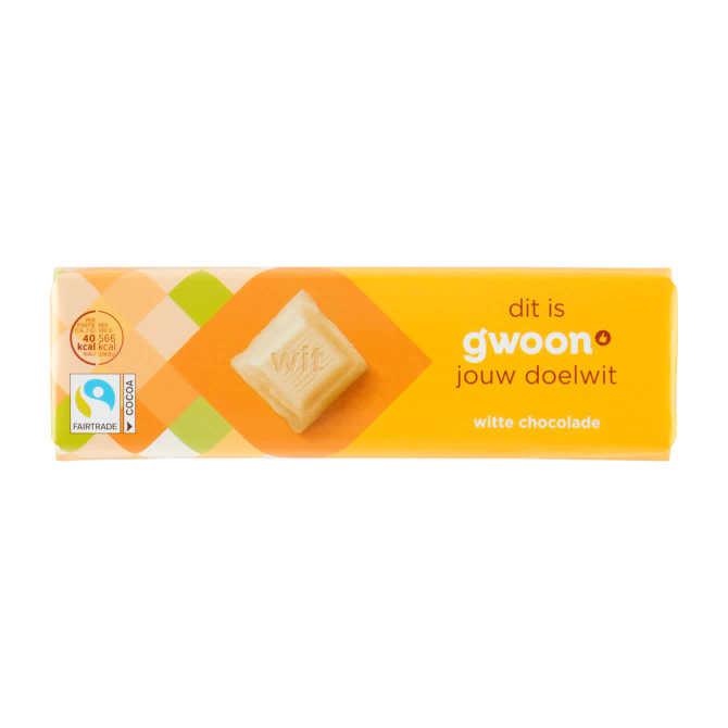 g&#039;woon Chocoladereep wit