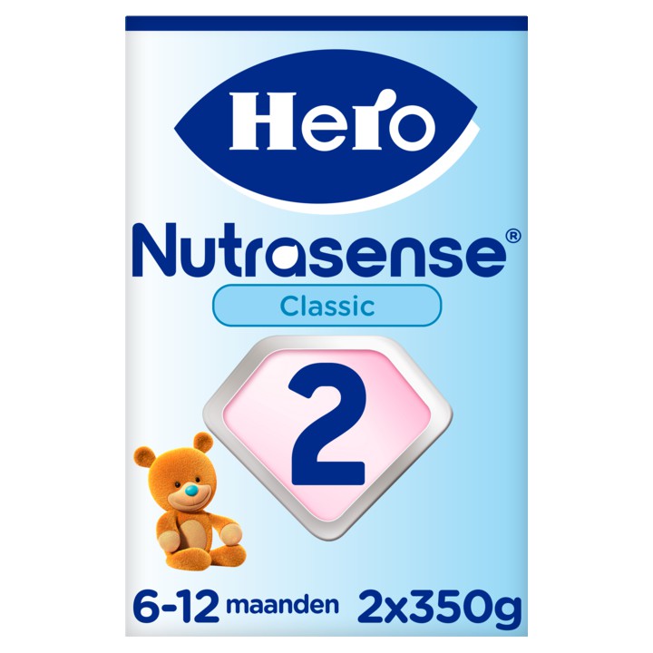 Hero Nutrasense Classic 2 Opvolgmelk 6-12 Maanden 2 x 350g