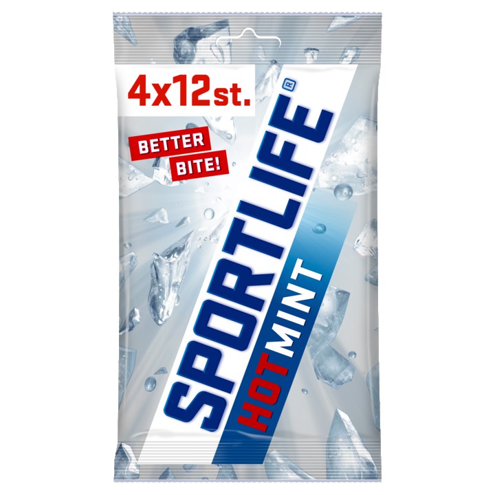 Sportlife Hotmint Sugar Free Gum 4 x 18g