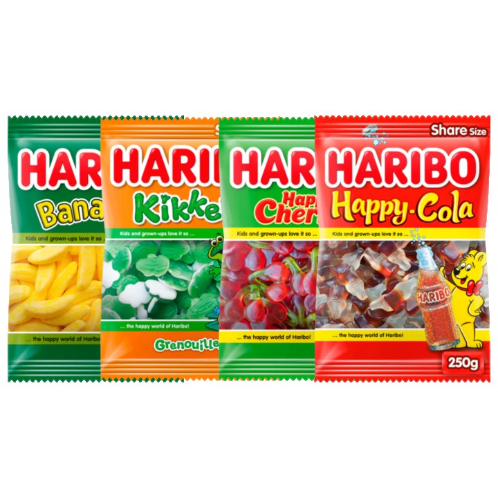 Haribo Snoep - 4 Varianten