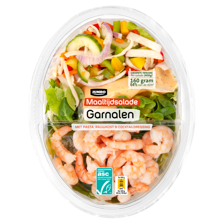 Jumbo Maaltijdsalade Garnalen 400g