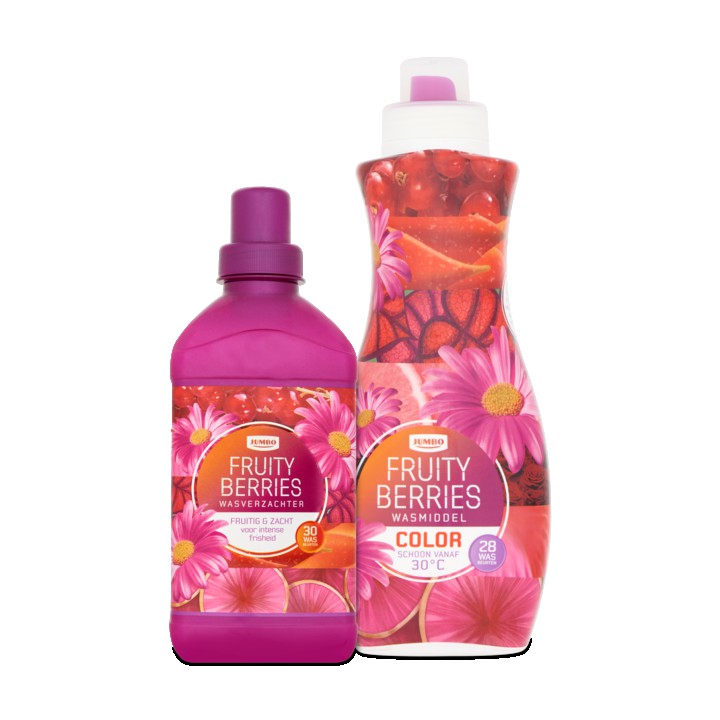 Jumbo Wasmiddel en Wasverzachter Fruity Berries - 28 wasbeurten