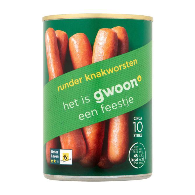 g&#039;woon Knakworsten rund