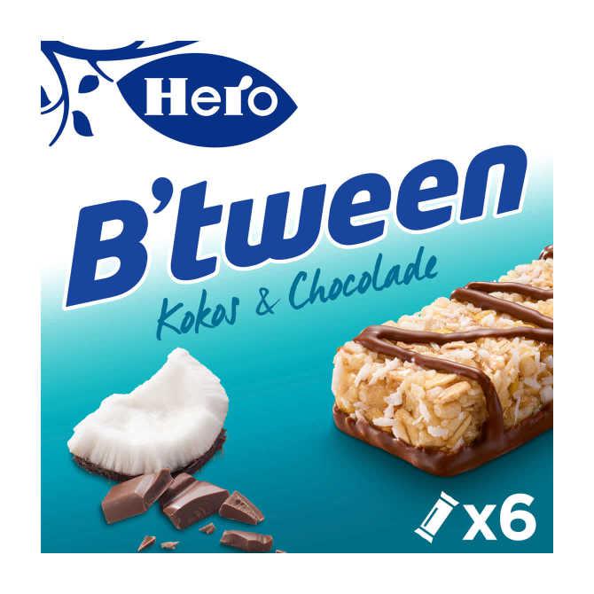 Hero B&#039;tween mueslireep kokos &amp; chocolade